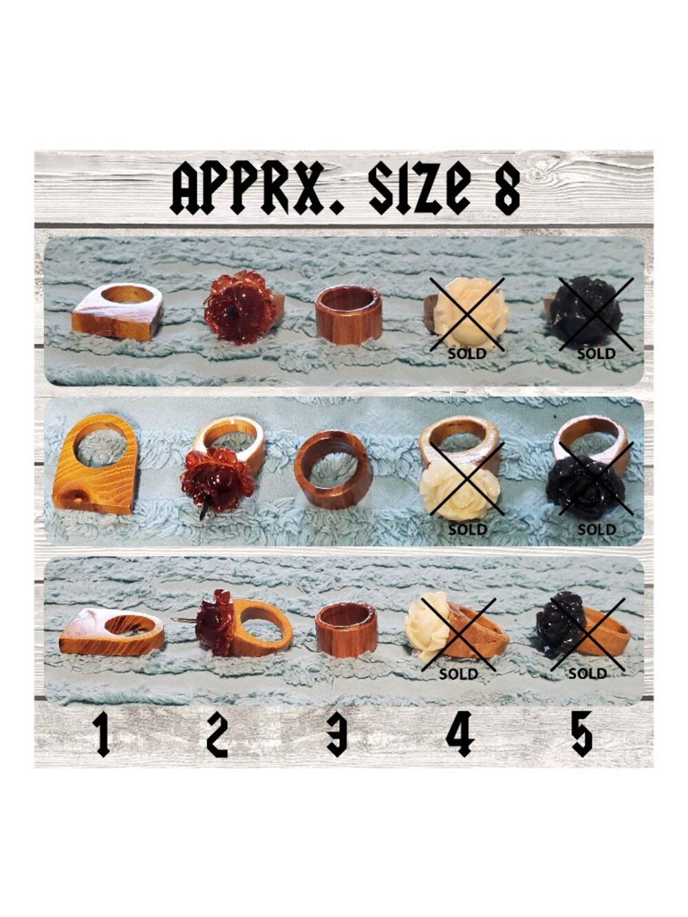 Handmade Wooden Rings